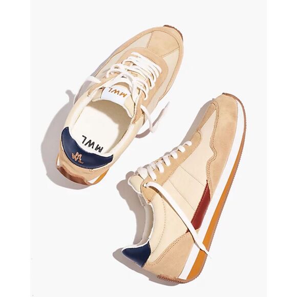 Madewell Shoes - Madewell League Leather & Suede Sneakers Size 6.5